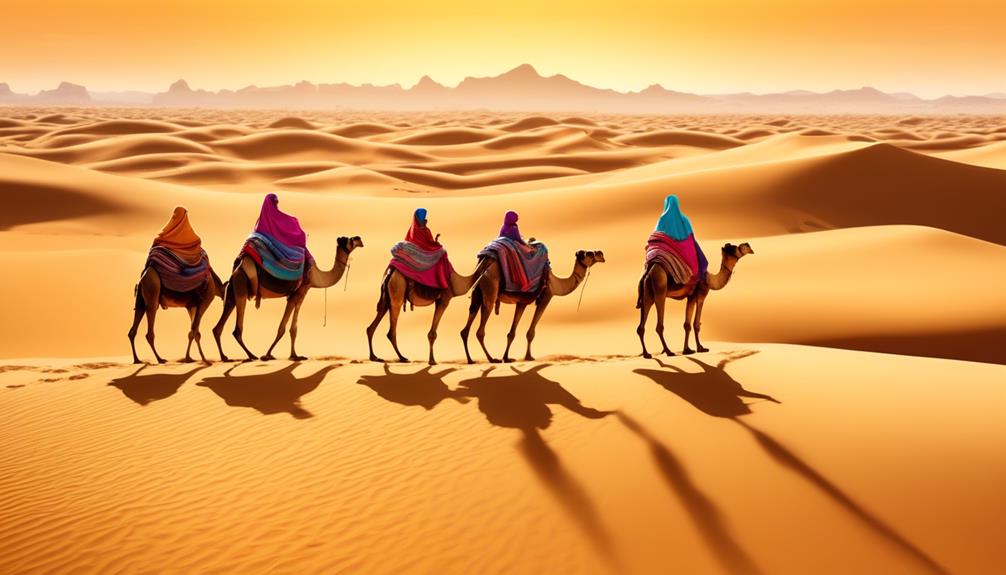 desert adventure on camel