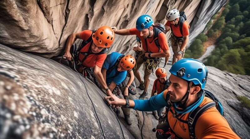 expert led rock climbing adventure