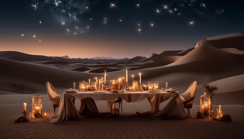 magical desert dinner experience