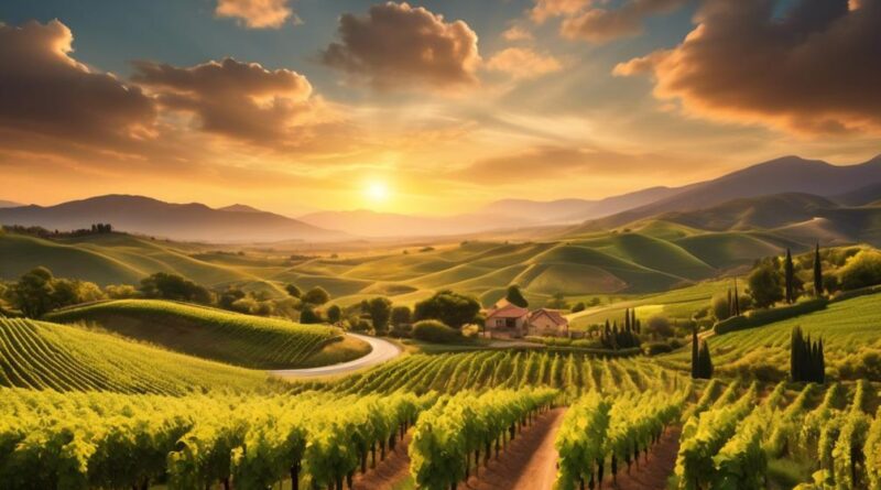 picturesque routes through vineyards