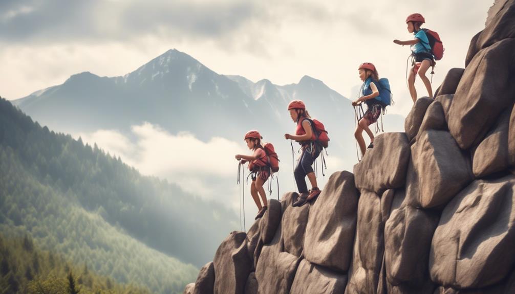 rock climbing brings families together