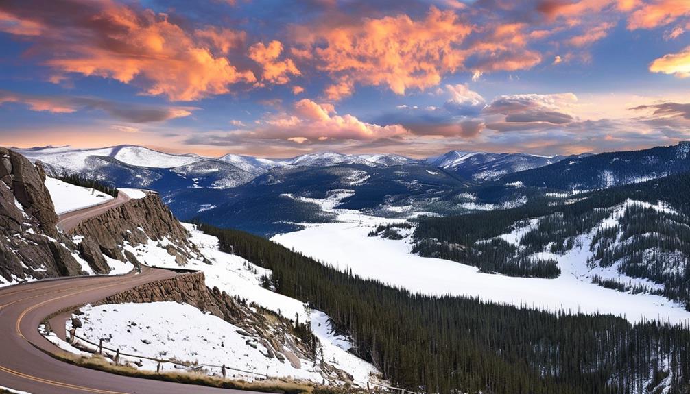 scenic drive through mountains