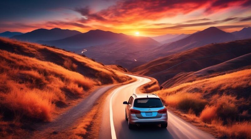 scenic drives with stunning sunsets and sunrises