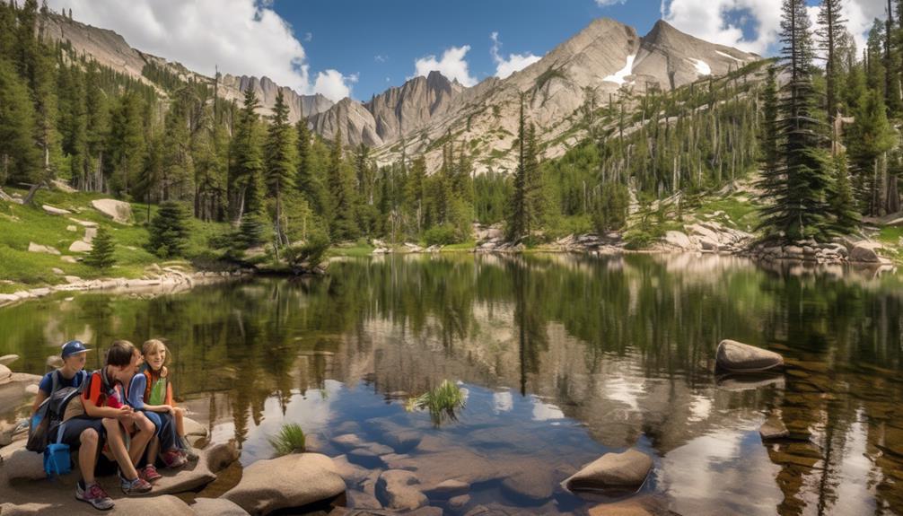 scenic trail in rocky mountains