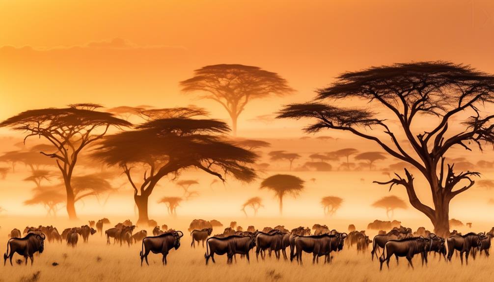 vast african savannah wildlife