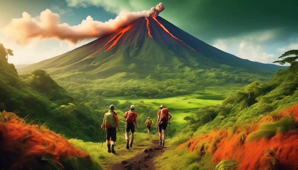 adventure amidst volcanic landscapes