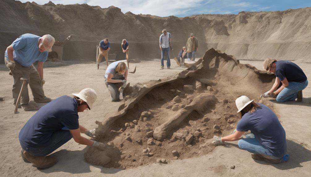 excavate fossils in montana