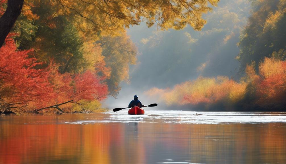 exploring calm rivers quietly