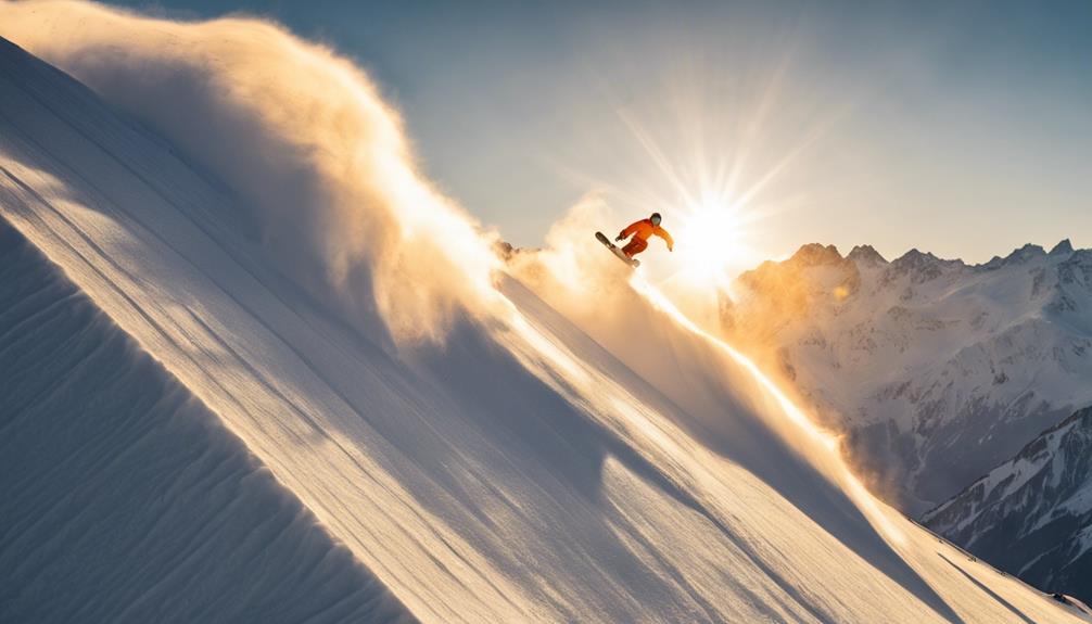 skiing in swiss alps