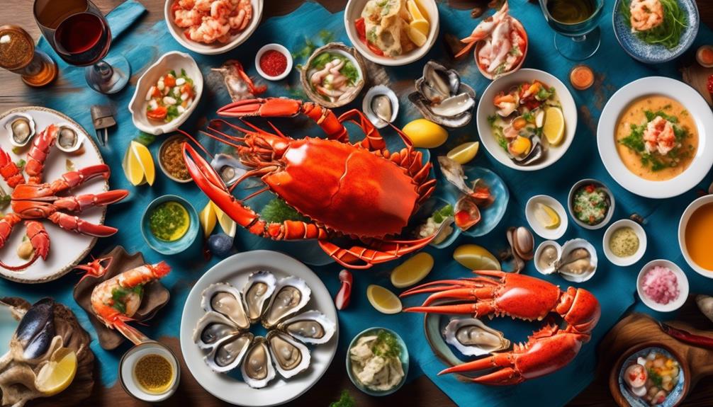 sumptuous seafood and oceanic delights