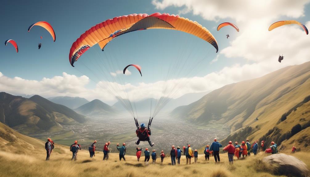 thrilling paragliding adventures in community