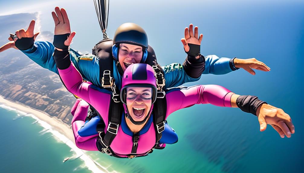 thrilling skydiving experience in monterey bay