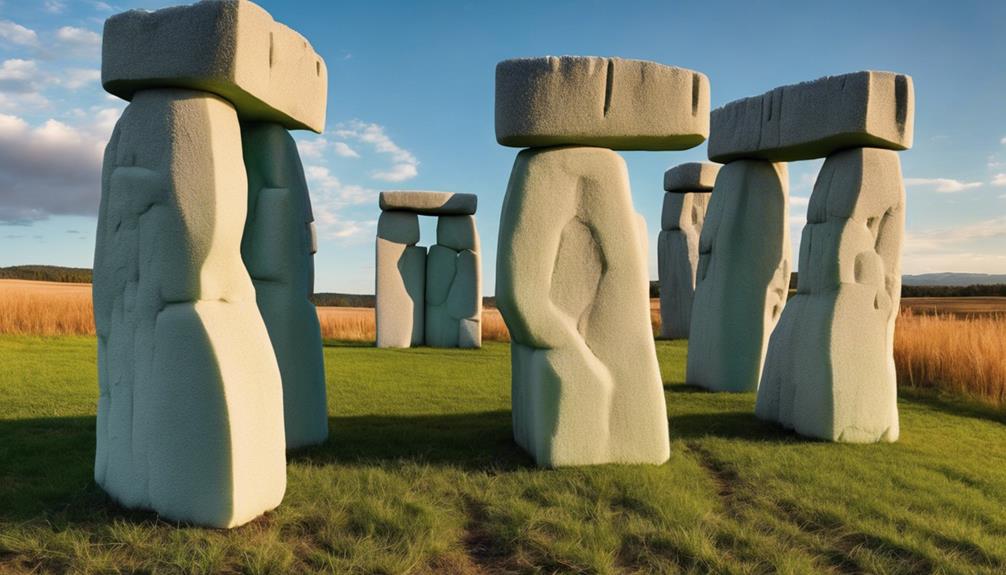 unique foam stonehenge replica