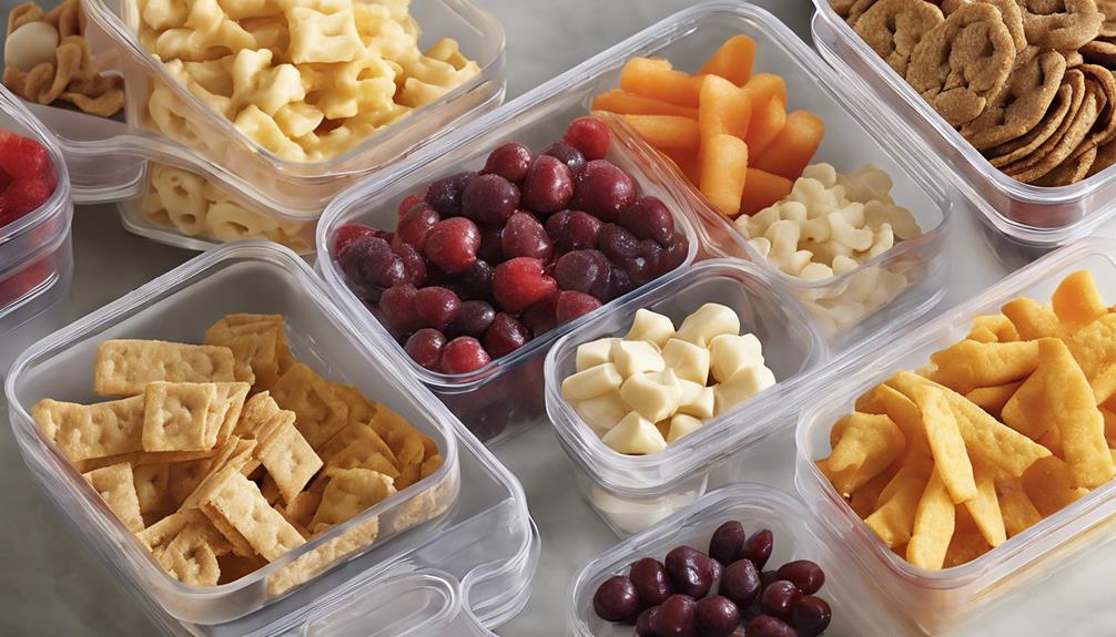 convenient storage for snacks