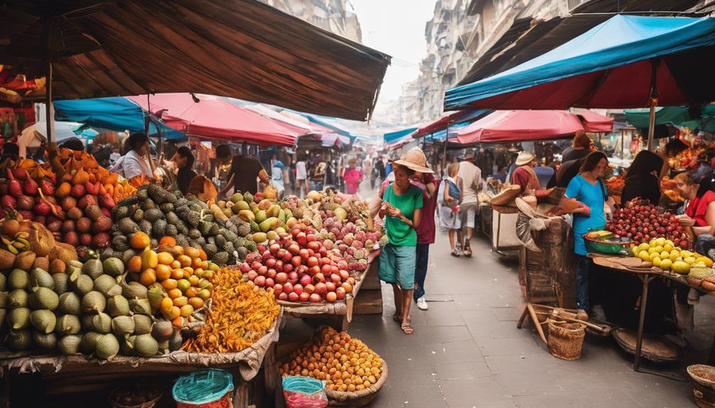 exploring local food markets