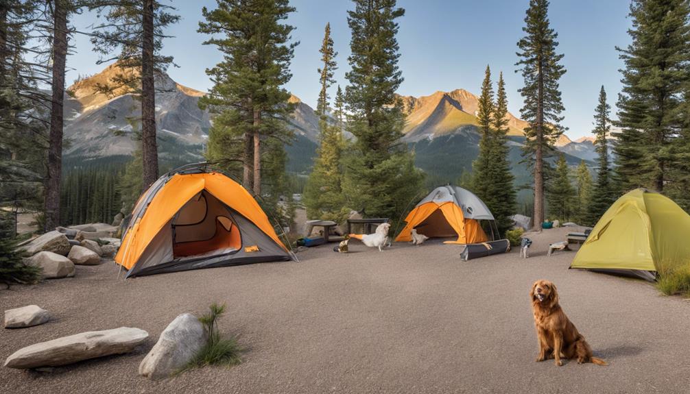 pet friendly campsites in rockies