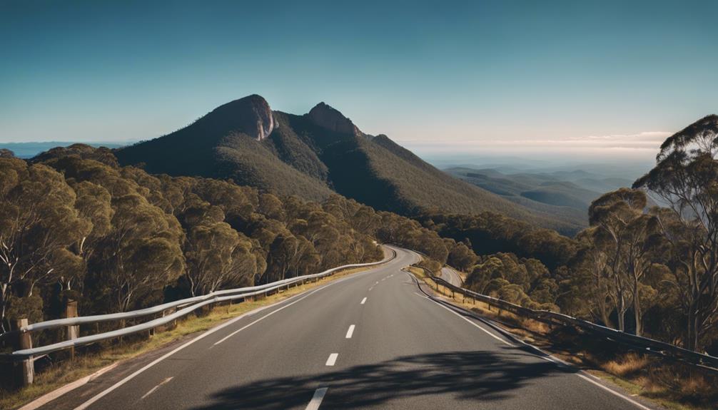 road winds through mountains